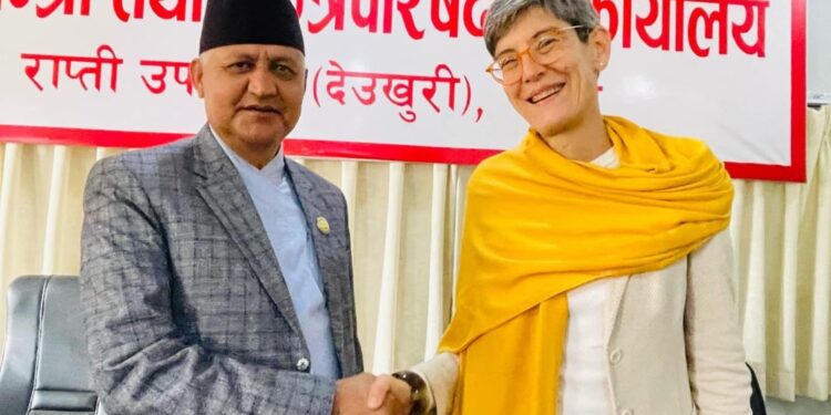 मुख्यमन्त्रीसँग स्वीट्जरल्यान्डका राजदूतको भेट
