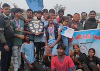 नगर स्तरिय राष्ट्रपति रनिङ शील्ड कनकमुनीलाई