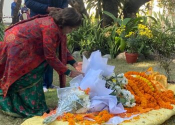 परराष्ट्रमन्त्रीद्वारा प्रथम महिला राजदूत शाहप्रति श्रद्धाञ्जली