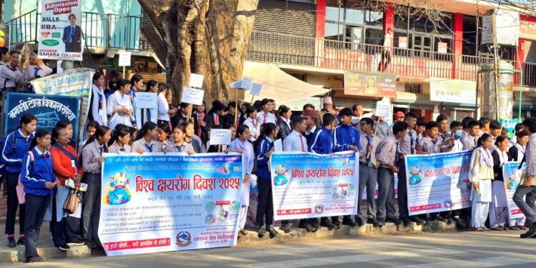 विश्व क्षयरोग दिवसमा प्रभातफेरी