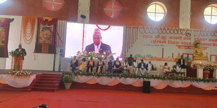 लुम्बिनी साझा श्रद्वा र शान्तिको भूमी हो : मन्त्री पाण्डे