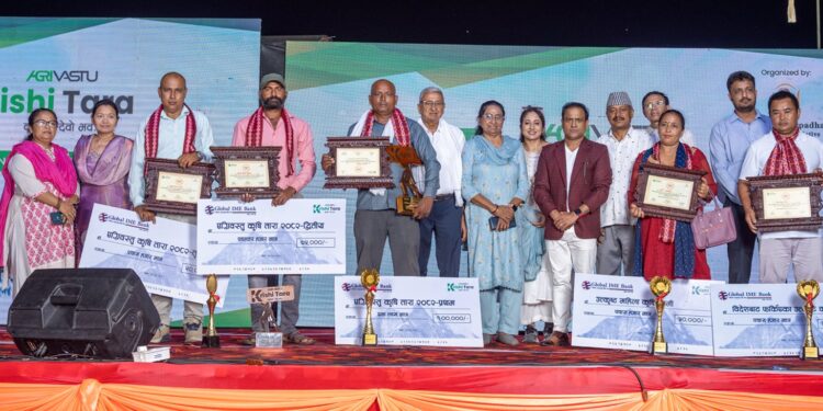 उत्कृष्ट कृषकलाई १ लाख रुपैयाको एग्रीवस्तु कृषि तारा पुरस्कार