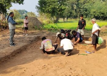 बुद्धको मावली प्राचीन कोलनगर (पण्डितपुर) मा पुनः उत्खनन