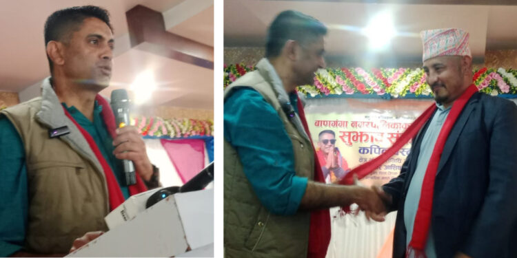 स्वतन्त्र उम्मेद्वार आशिषको बाणगंगा युवा परिचालनमा समाजसेवी खाँण