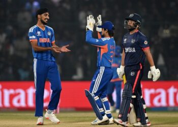 विश्वकप क्रिकेटमा भारतले नामिबियालाई ९३ रनले हरायो