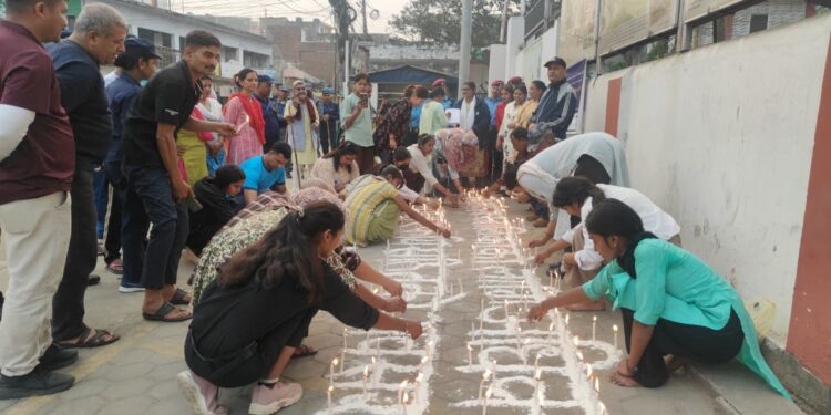 श्रमिक महिला दिवसका अवसरमा कपिलवस्तुमा दीप प्रज्वलन कार्यक्रम