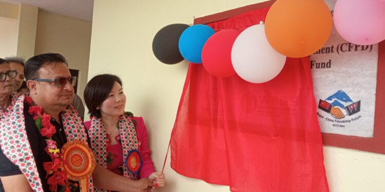 डेरवास्थित गुम्बा प्राविमा दुई कोठे भवन उद्घाटन