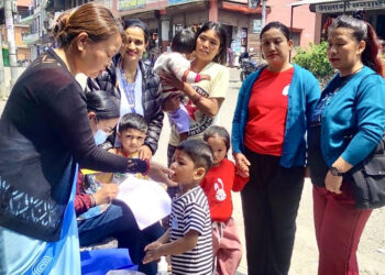 भिटामिन ‘ए’ र जुकाको औषधी खुवाउन सुरु