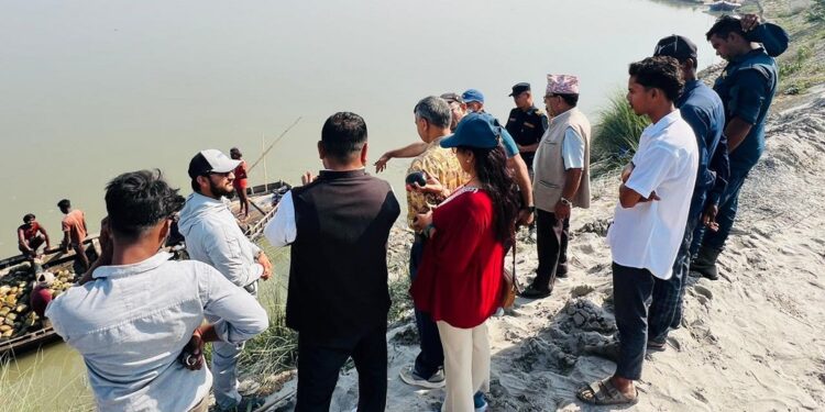 सुस्तामा नारायणी कटान रोक्न १४ करोडको तटबन्ध