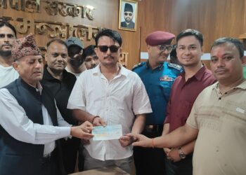 प्रधानमन्त्री दैवी प्रकोप उद्धार कोषमा आर्या बचतको ५१ हजार सहयोग