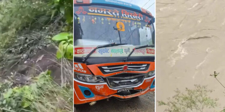 सुनकोशीमा कार दुर्घटना : चालकसहित तीन जना बेपत्ता
