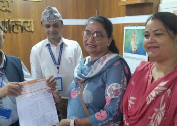 विपद् उद्धार कोषमा मिथुला उपाध्यायको ५५ हजार ५५५ सहयोग