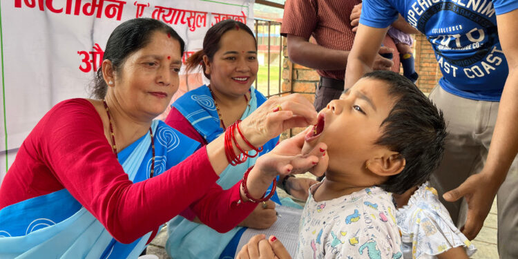 दशैंको बिदाले बालबालिकालाई भिटामिन ‘ए’ र जुकाको औषधि खुवाउने कार्यक्रम प्रभावित