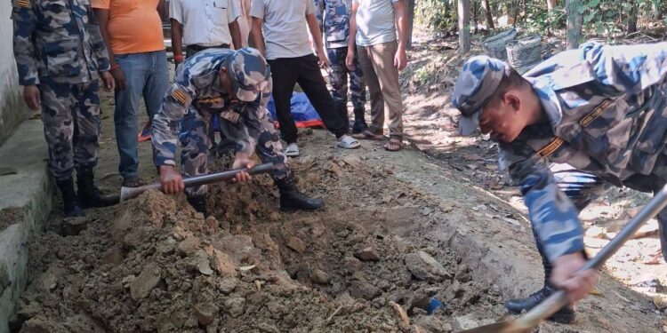 कपिलवस्तुमा साढे दुई लाखको पटाका बरामद गरी नष्ट