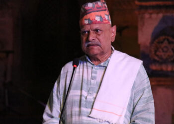 पुख्यौली गाउँ सपहीमा पूर्वराष्ट्रपति यादवको दसैँ